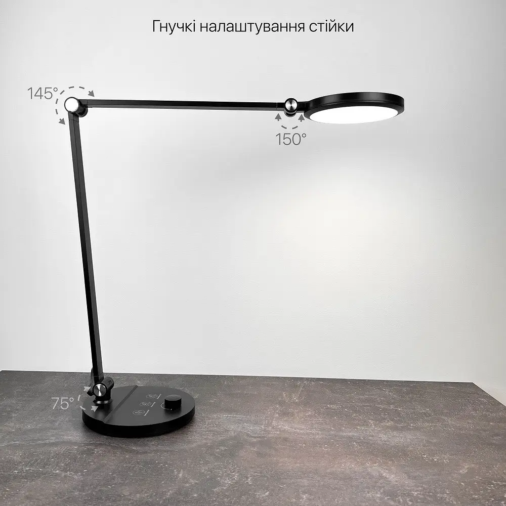 Світильник настільний LED EVEREST 8W 3000-6500К білий Violux ( 530001 ) - фото 5