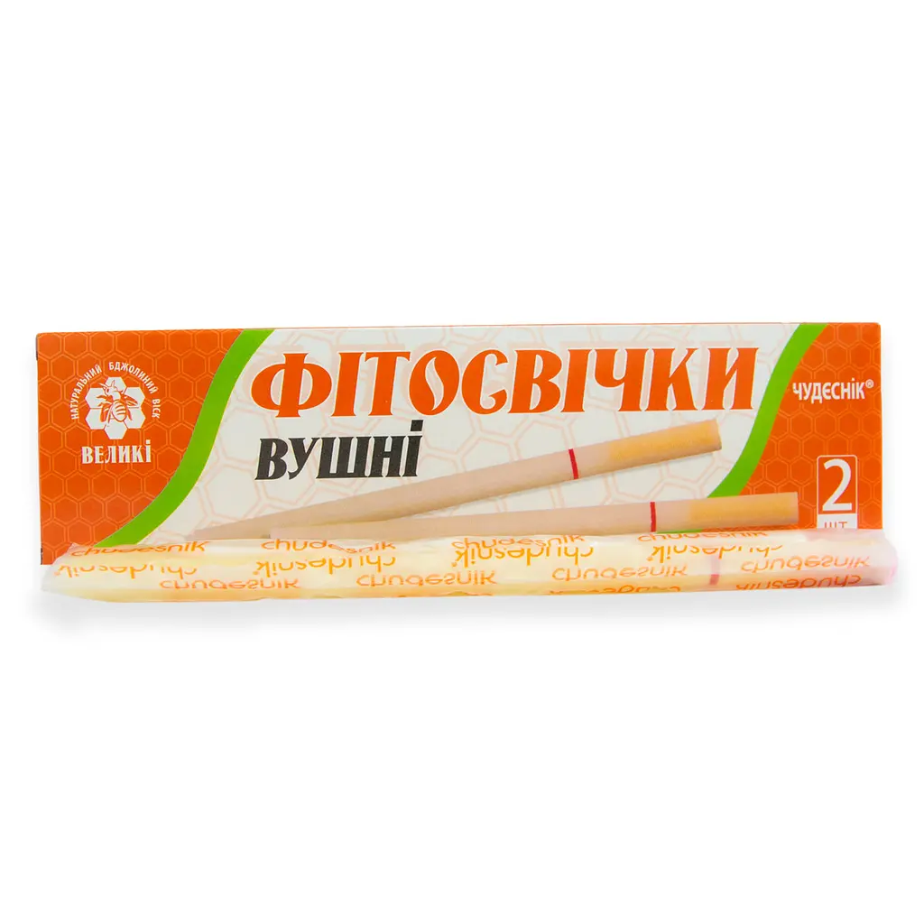 Фитосвечи вушні Чудесник великі свічки для чищення вух фіто-воронка вушна від сірчаних пробок - фото 2