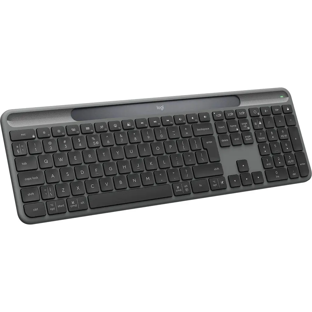 Клавиатура Logitech Slim Solar+ for Business 2.4GHZ/BT Graphite (920-013779) - фото 2