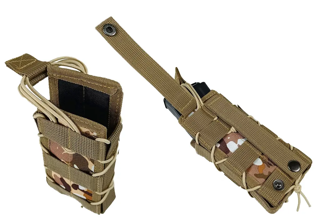 Підсумок під магазин АК/РПК одинарний відкритий Multicam Arid степовий (MOLLE, підсумок на розгрузку, жилет, РПС) - фото 5
