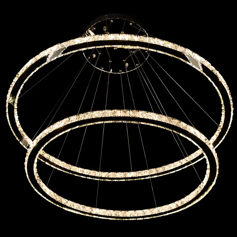 Люстра подвесная Brille с пультом LED 128W WW+NW+CW CH (BR-988S/2) - фото 4
