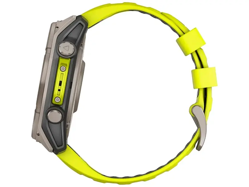 Спортивний годинник Garmin Fenix 8 47mm Solar Sapphire Titanium w. Amp Yellow/Graphite Silicone Band (010-02906-20/21) - фото 6