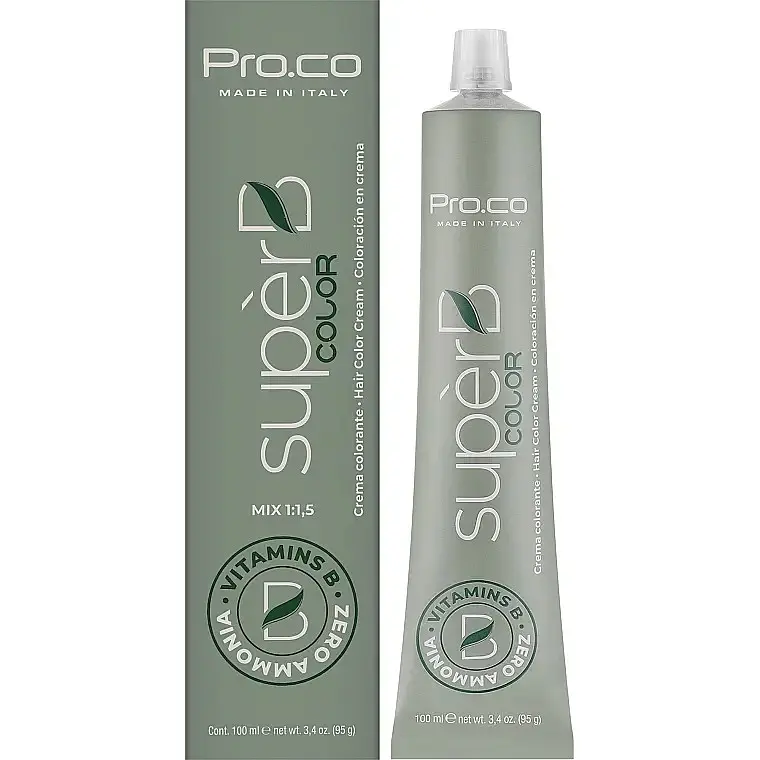 Безаміачна фарба для волосся Pro.Co SuperB Color Hair Color Cream 9/11 блондин дуже світлий інтенсивний попелястий
