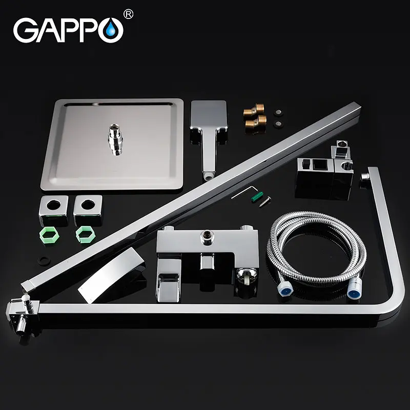 Душова система Gappo G2407-20, хром, Хром - фото 6