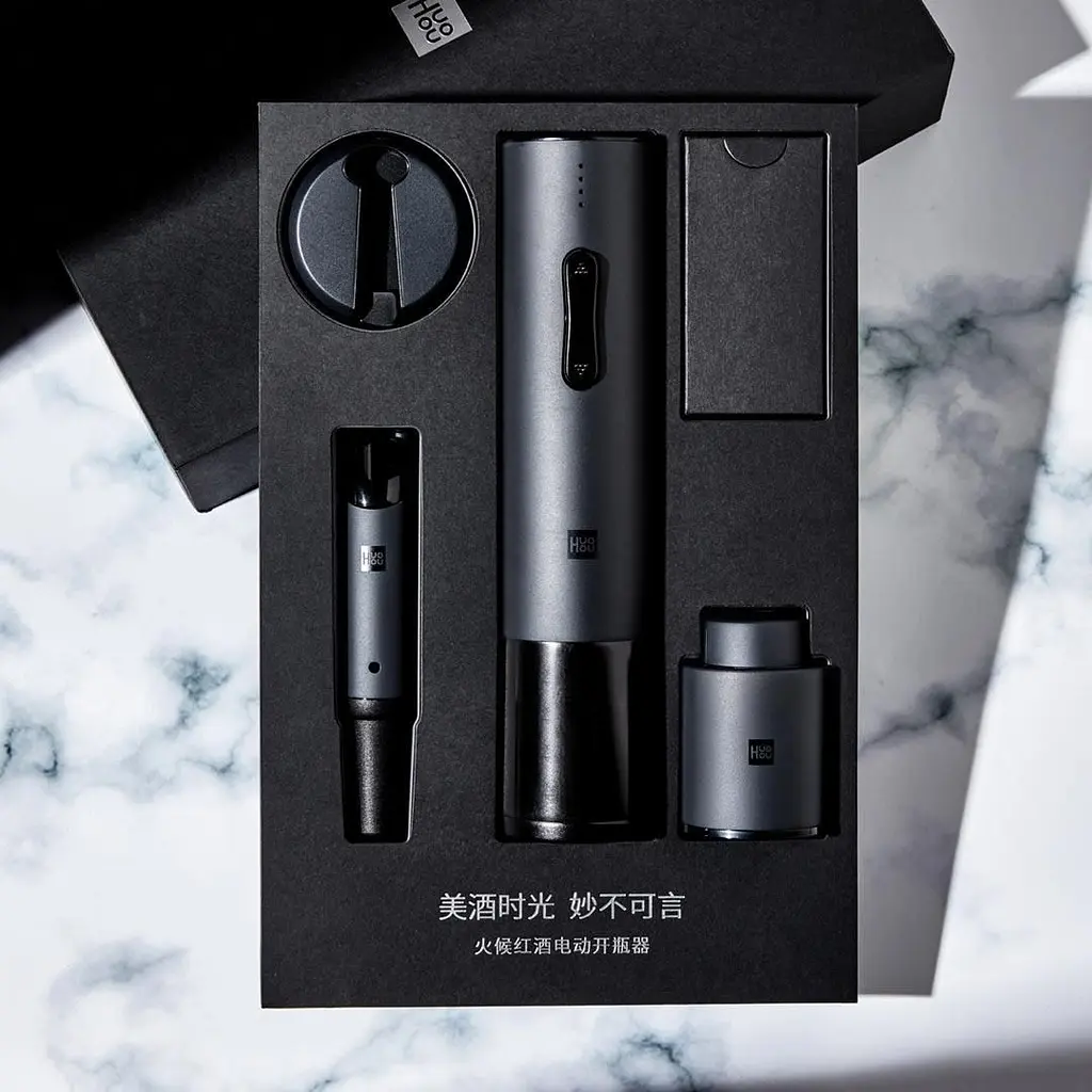 Набір для вина Huo Hou 4 in 1 Electric Wine Bottle Opener Gift Kit - фото 4