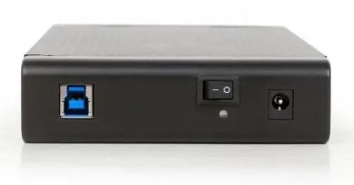 Кишеня зовнішня Gembird, Black, 3.5", USB 3.0, 1xSATA, зовнішній БЖ, алюмінієвий корпус (EE3-U3S-3) - фото 2