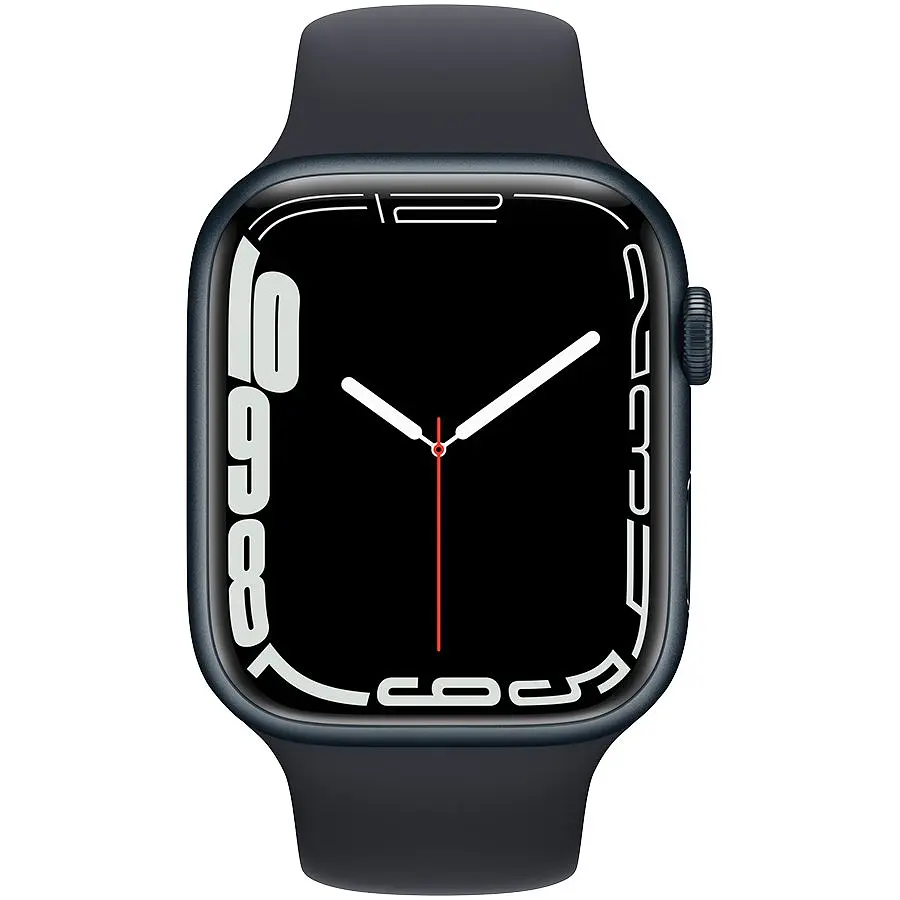 Смарт-годинник Apple Watch Series 7 GPS 45 mm Midnight Sport Band (Grade Q) Seller Refurbished - фото 2