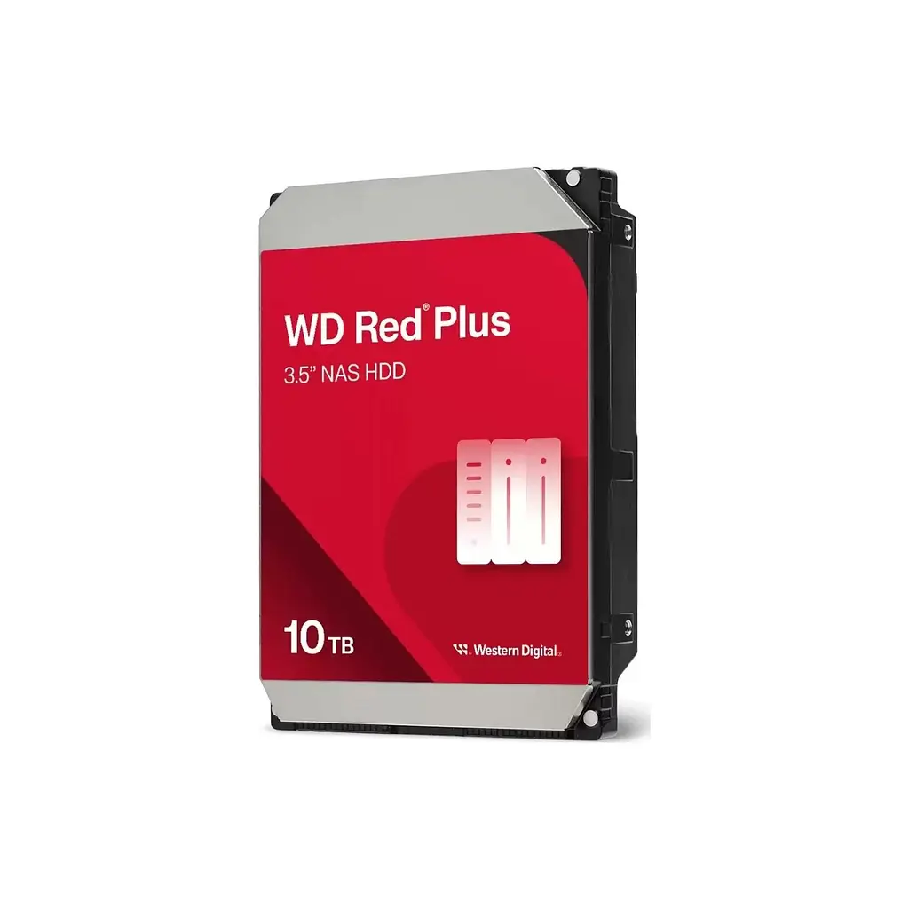 Жесткий диск HDD WD SATA 10,0 ТБ Red Plus 7200 об/мин 512 МБ (WD100EFGX) - фото 2