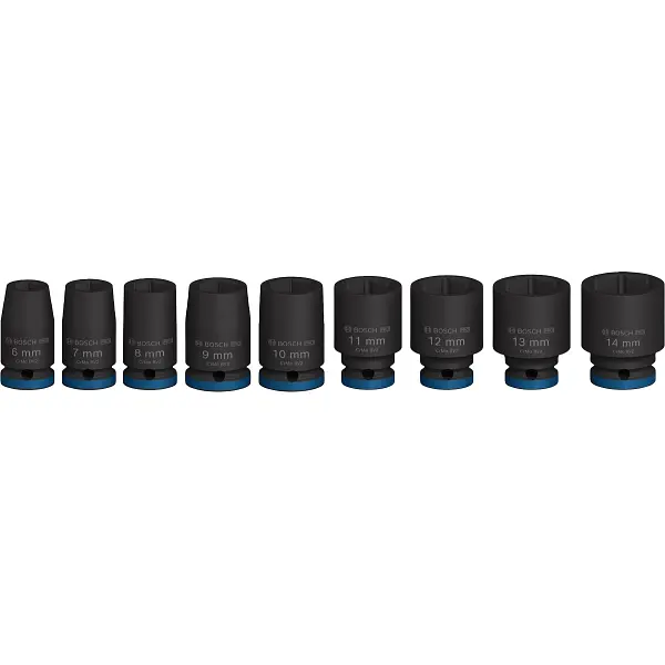 Набір ударних торцевих головок Standart 1/4, 25 мм 9 шт. Bosch hoz0012698 - фото 3