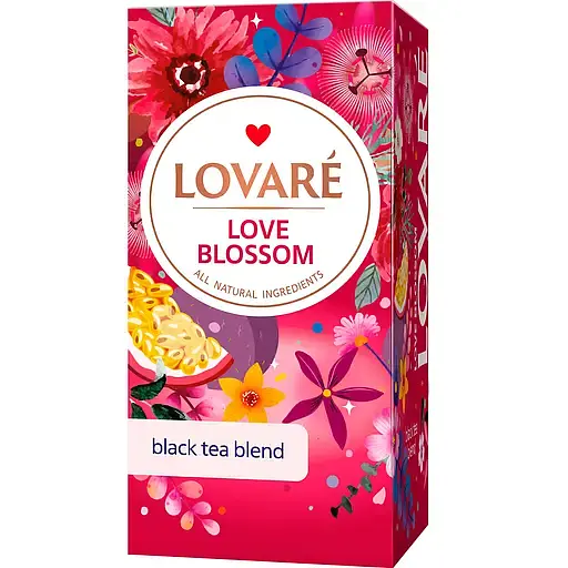 Чай чорний Lovare love blossom 24 пакетики