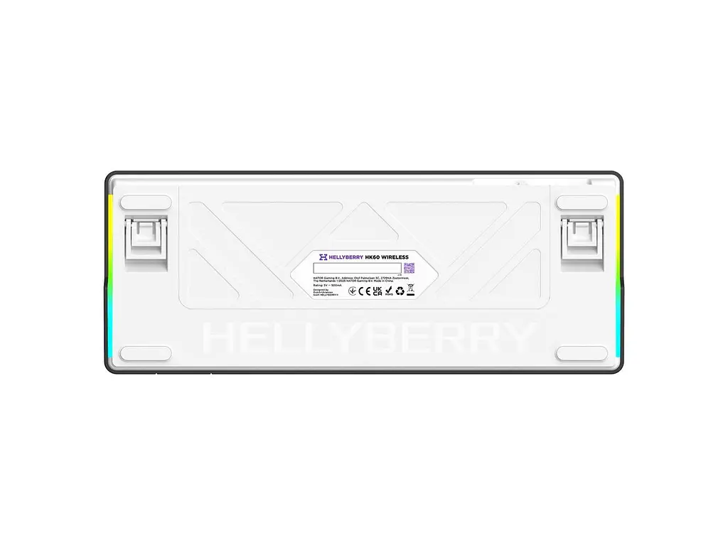 Клавіатура бездротова Hator Hellyberry HK60 Wireless Білий/Фіолетовий - фото 4