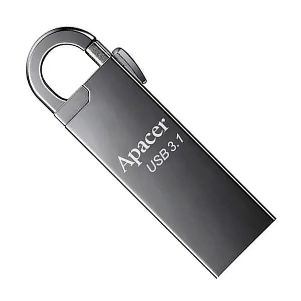 Флеш накопичувач із карабіном Apacer AH15A 128 GB USB 3.1 металевий - фото 2