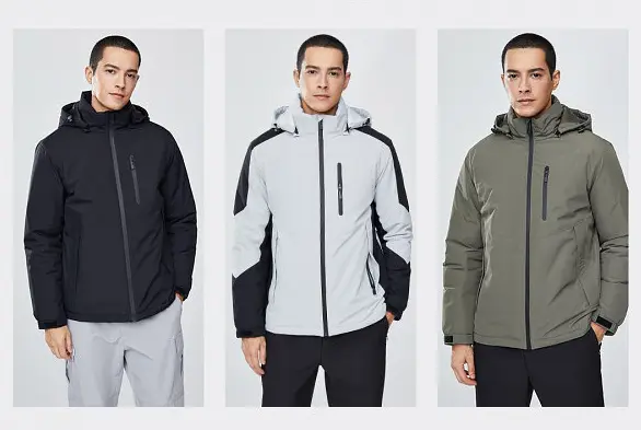 Термокуртка 3M Waterproof warm Jacket Light Gray / Black 3XL (6941413230841) Чорно-сіра - фото 4