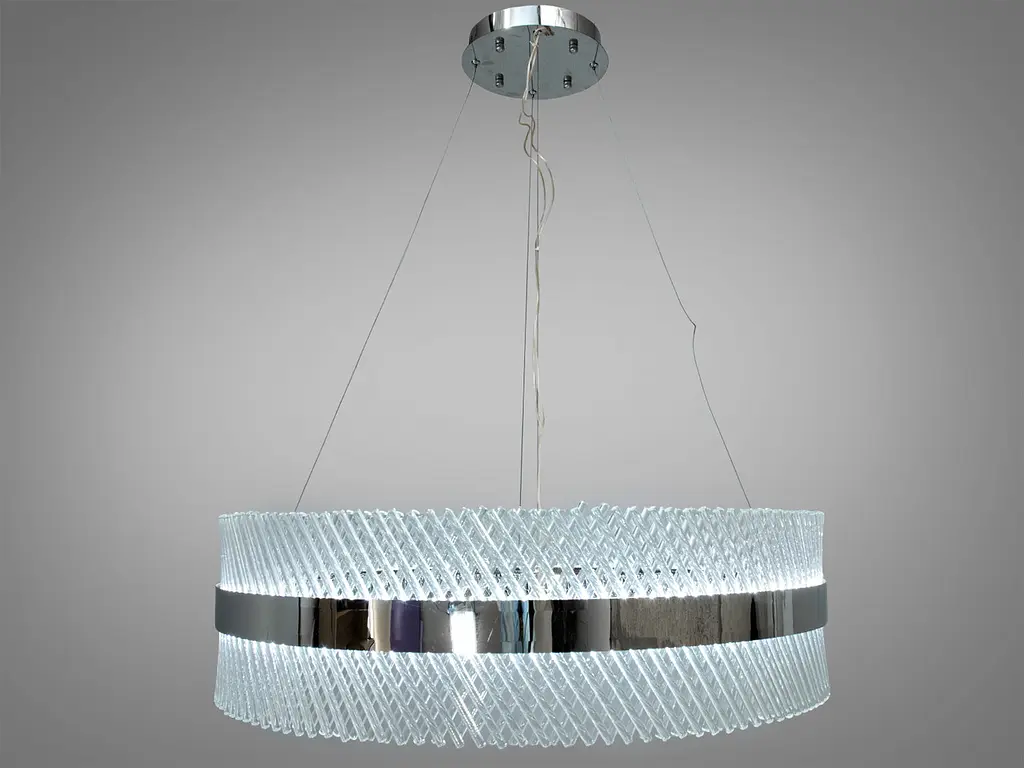 Люстра стельова LED Diasha 7002/800CH 105W, 5775 лм, кришталь, елегантний стиль для вітальні, коридору, спальні - фото 2