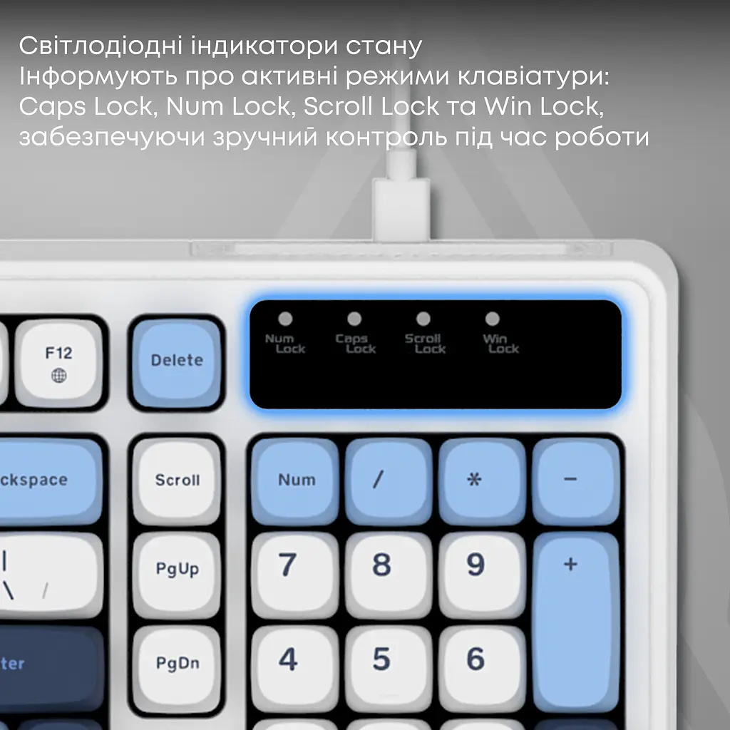 Клавіатура Ajazz AF98 White USB-C (AF98-GB) - фото 12