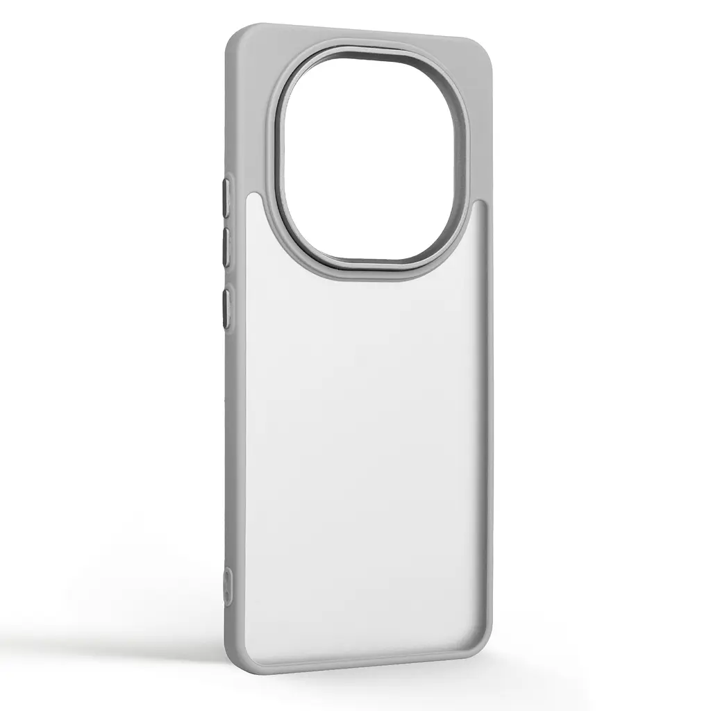 Противоударный чехол для Xiaomi Redmi Note 15 4G/Note 15 5G Poco M8 5G, Frame, серый, панель-накладка, термополиуретан TPU + поликарбонат PC, защита всего корпуса, защита кнопок и камеры, устойчив к деформациям, ArmorStandart (ARM90009) - фото 2