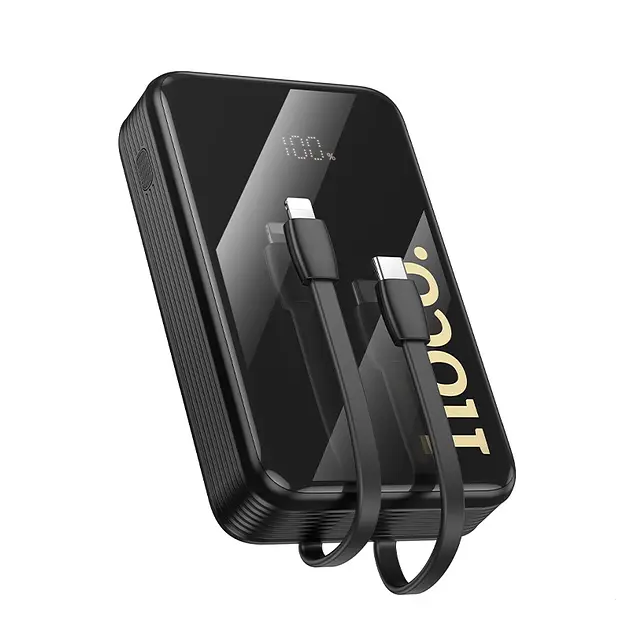 Портативна батарея Powerbank Hoco Q37A Graceful 22.5W+PD20W with two cables 20000mAh Black - фото 6
