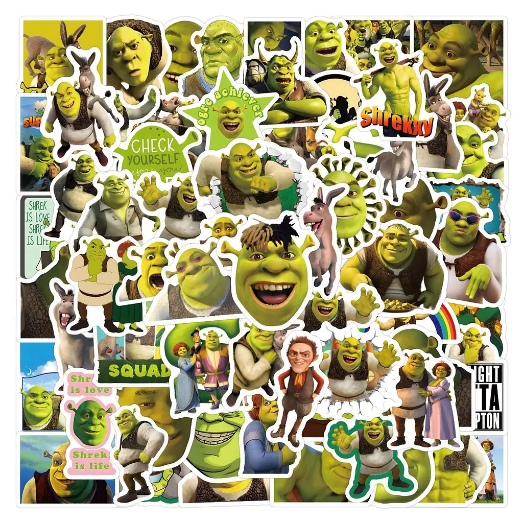 Стикерпак GeekLand Shrek 50 штук - фото 4