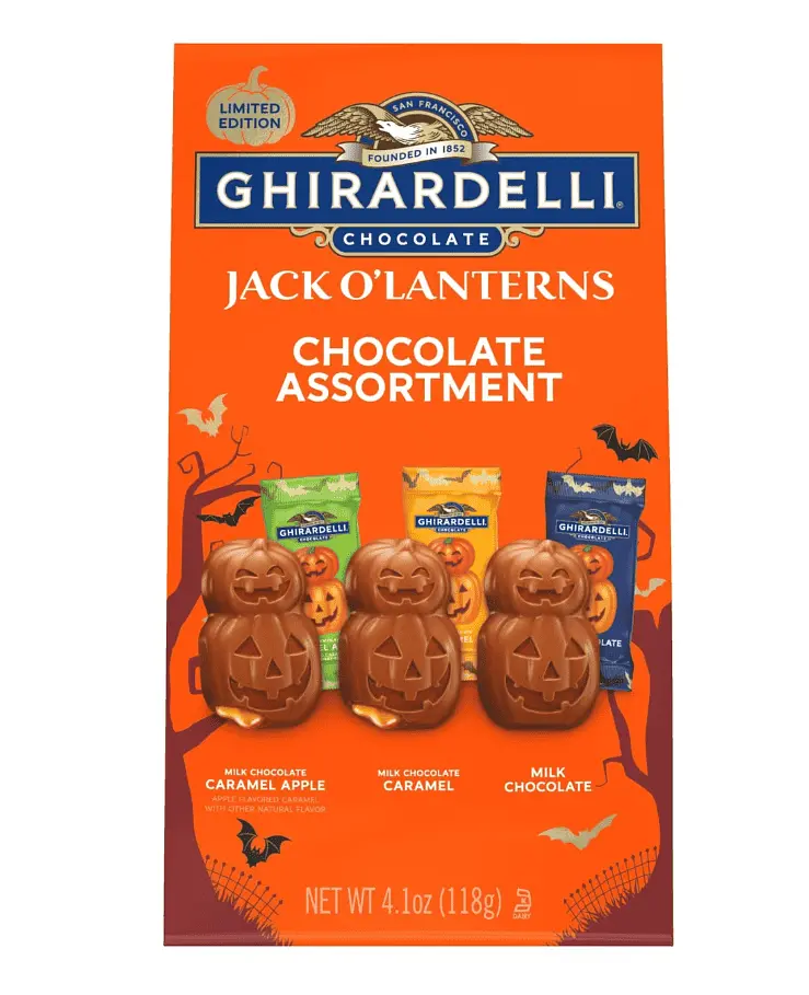 Шоколадні цукерки Ghirardelli Jack O' Lanterns Chocolate Assortment 118г - фото 2