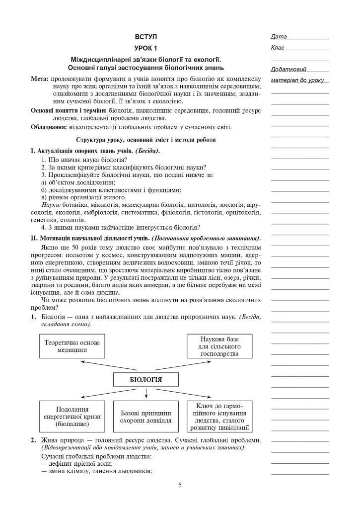 Вивчення біології. 10 клас. Конспекти уроків - Іванна Олійник - фото 6