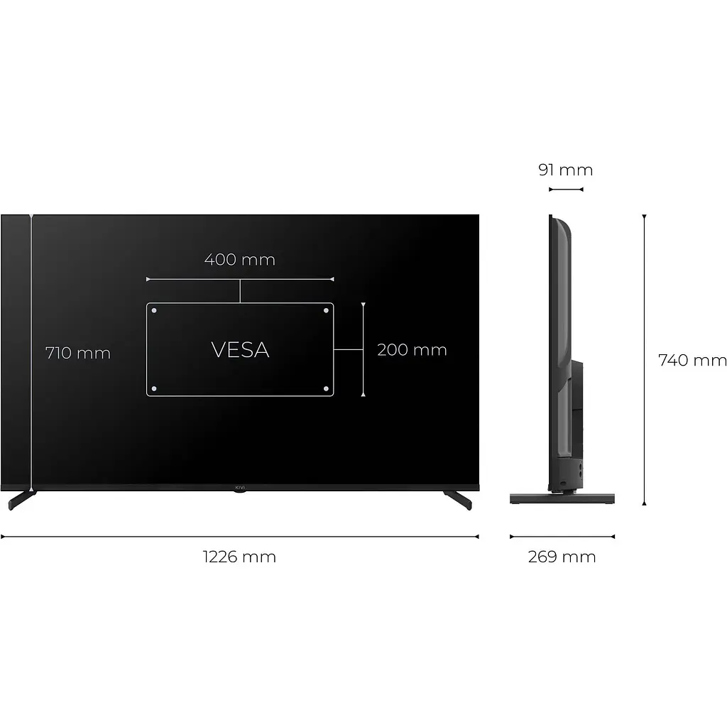 Телевизор Kivi U720QB 55'' QLED 4K Ultra HD [55U720QB] [144535] - фото 4
