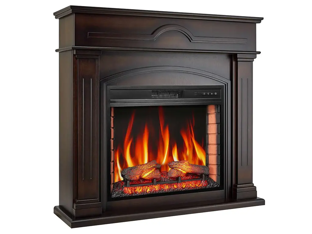 Камінокомплект ArtiFlame DECEMBER AF28S МАХАГОН КОРИЧНЕВИЙ АНТИК (зі звуком) - фото 2