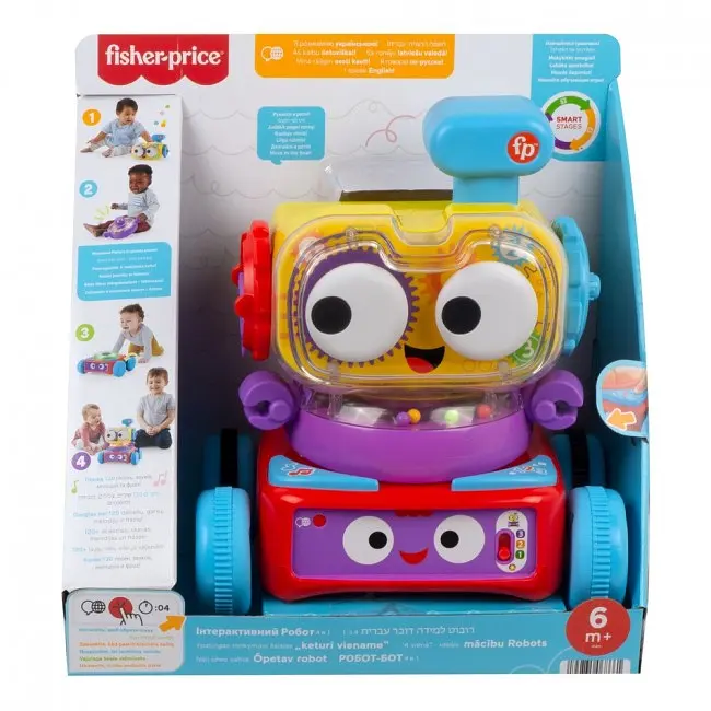 Интерактивный робот 4 в 1 с технологией Smart Stages Fisher-Price, многоязычный (HHJ42) - фото 5