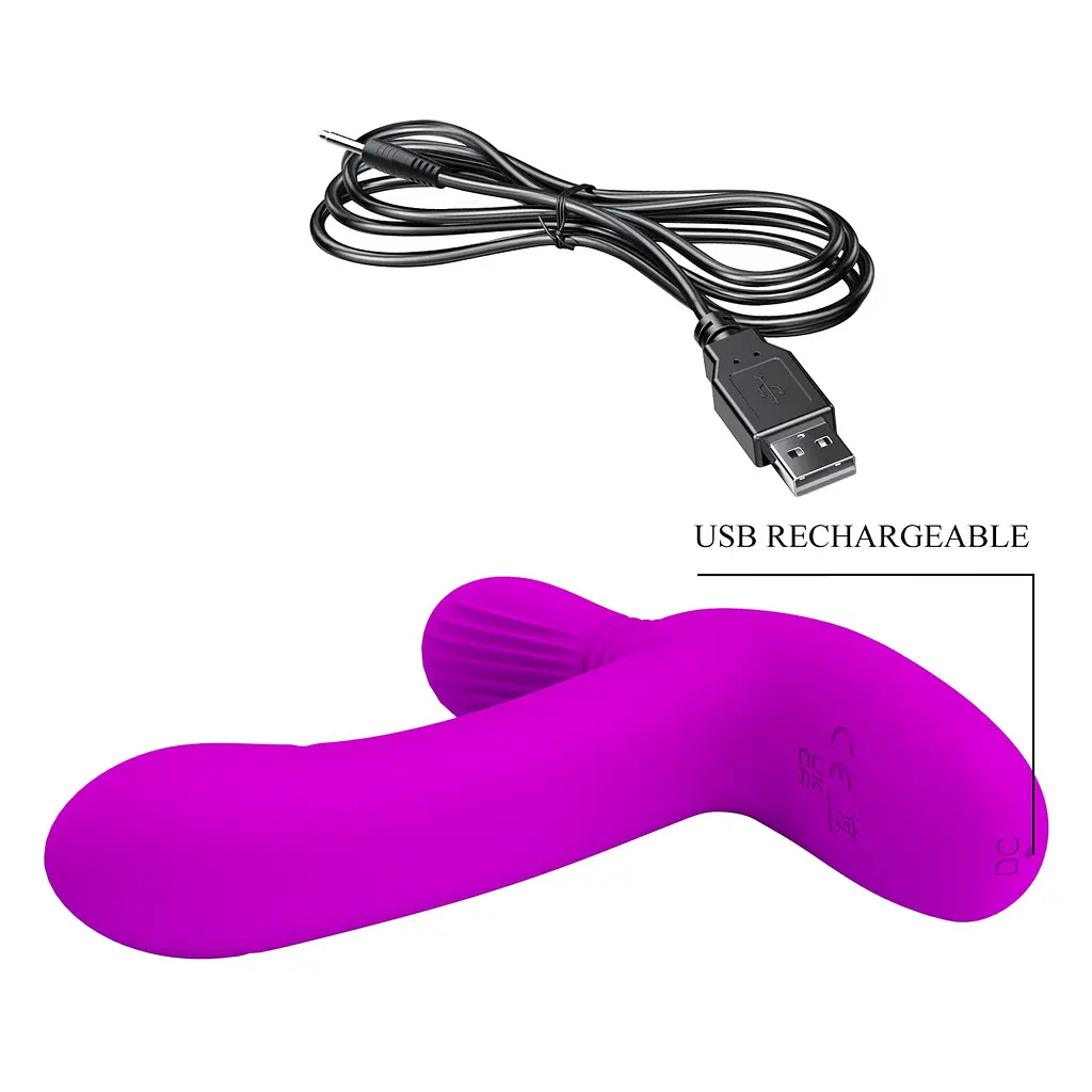 Вібратор PRETTY LOVE- Geri Purple, 12 vibration functions 3 licking settings Wireless remote contro PRETTY LOVE BI-300002W 100189 - фото 8