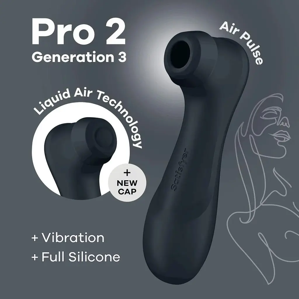 Вакуумний кліторальний стимулятор Satisfyer Pro 2 Generation 3 with Liquid Air - фото 3