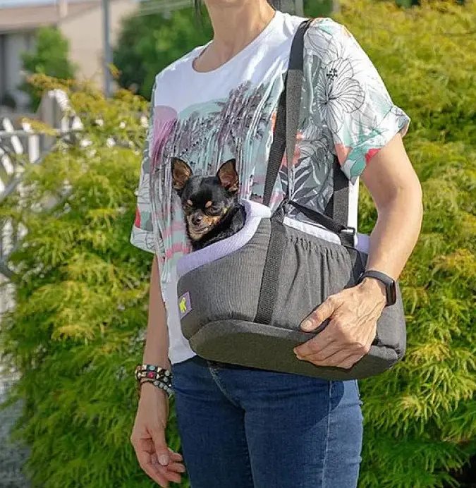 Сумка переноска для котів та собак Ferplast Borsello 50 лілова 82272019 - фото 2