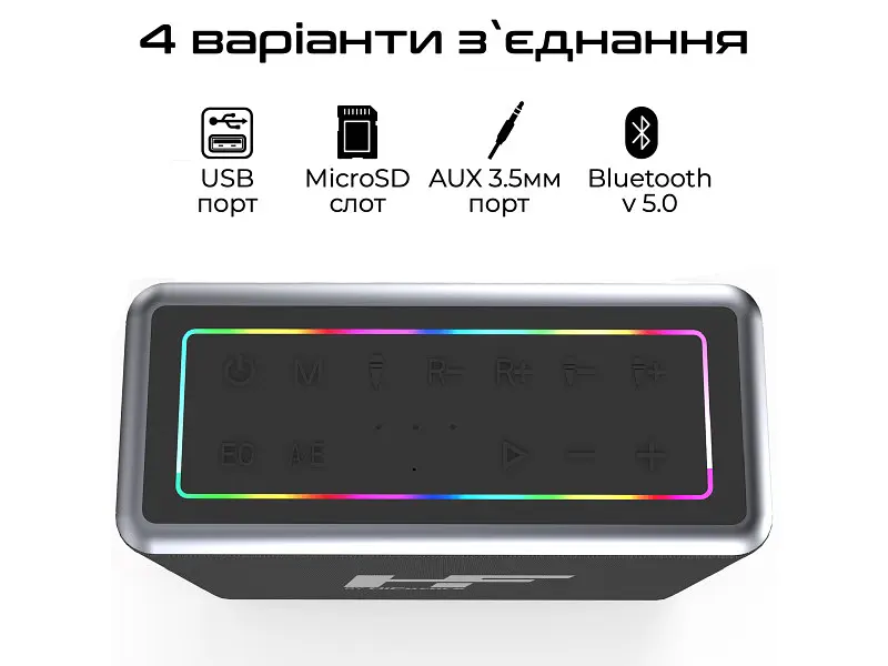 Портативна колонка HiFuture MusicBox 100W Black (musicbox.black) - фото 3