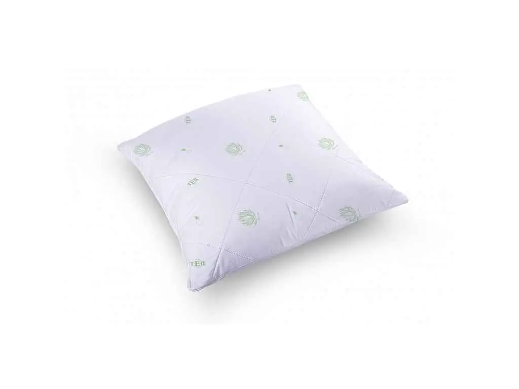 Подушка ТЕП 70*70 (Силіконізоване волокно) "DREAM COLLECTION" ALOE VERA (900г) (ультразвук) Вінтаж - фото 6