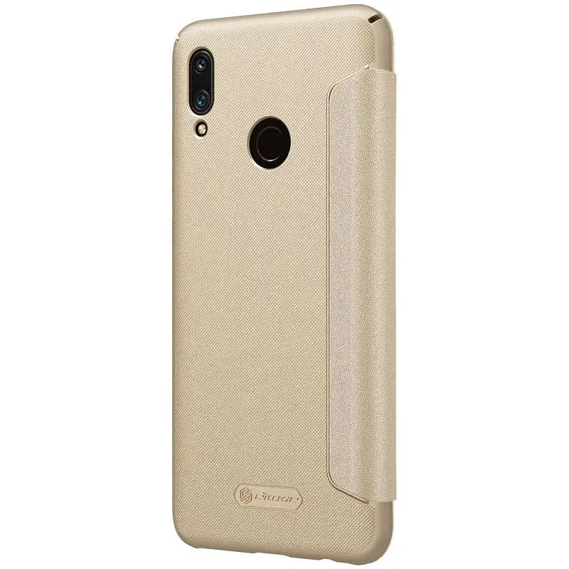 Чехол-книжка Nillkin Sparkle Leather Case HuAwei P Smart 2019 Gold - фото 3