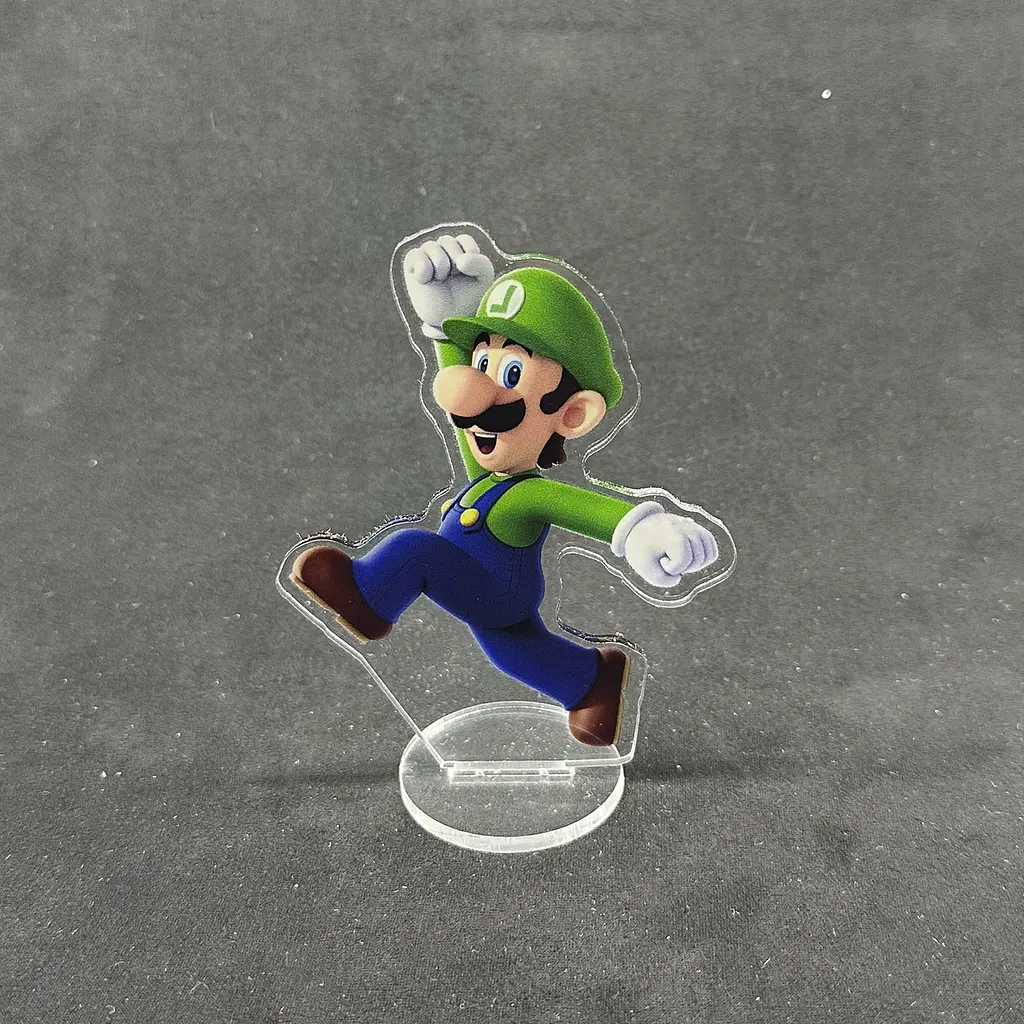 Акрилова колекційна фігурка Chibi Super Mario Луїджі 10 cм