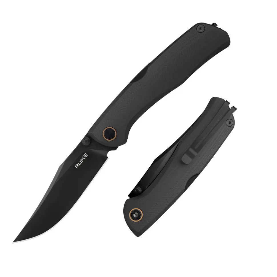 Ніж складаний туристичний Ruike P882-B, (8.5 см) 12С27/G10 чорний - фото 10