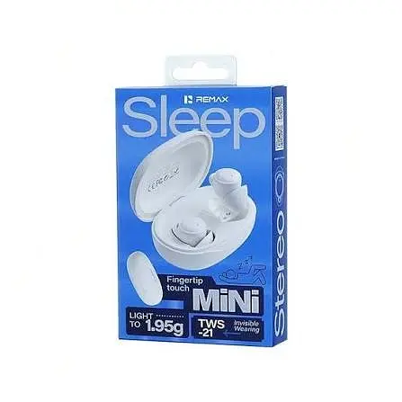 Бездротові навушники TWS REMAX Sleep True Wireless Stereo Music Call Earphones TWS-21 Beige - фото 3