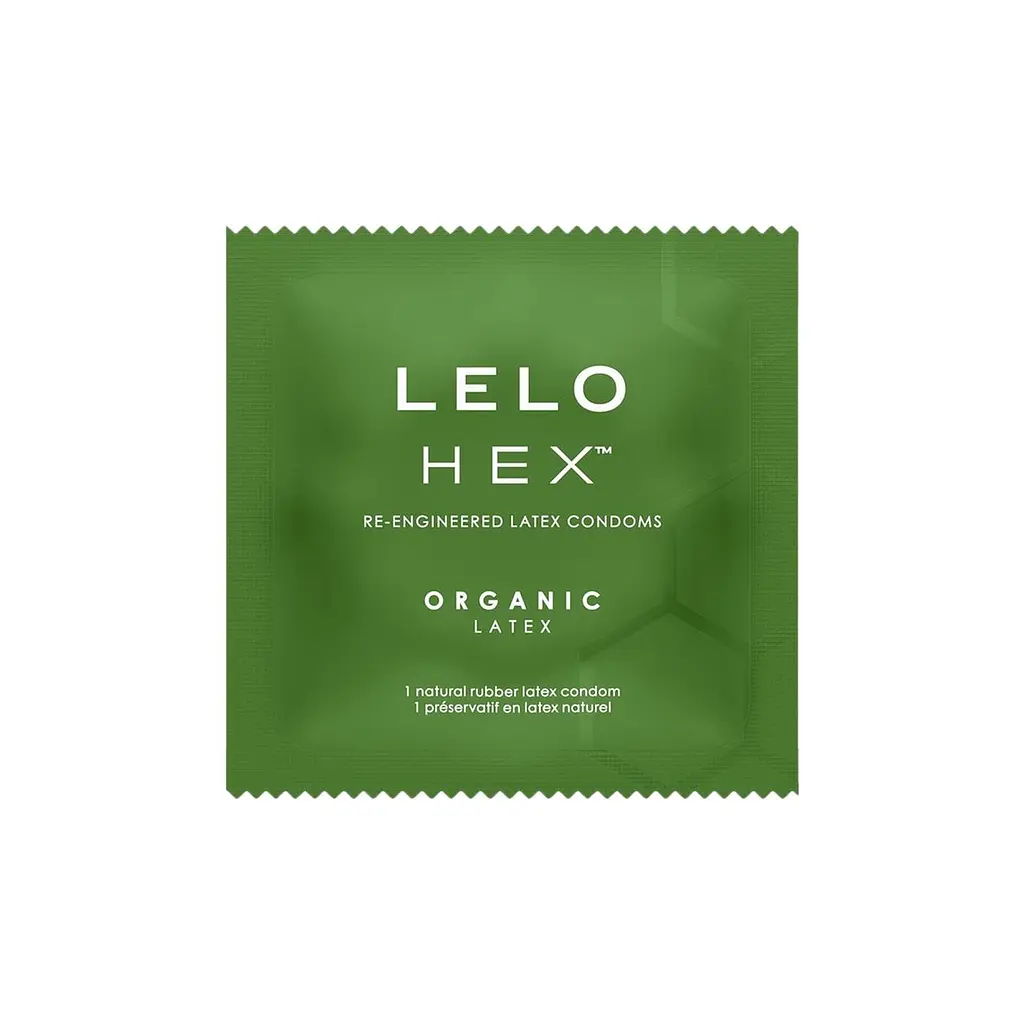 Презервативи LELO HEX Condoms Organic 3 Pack, тонкі та суперміцні - фото 4