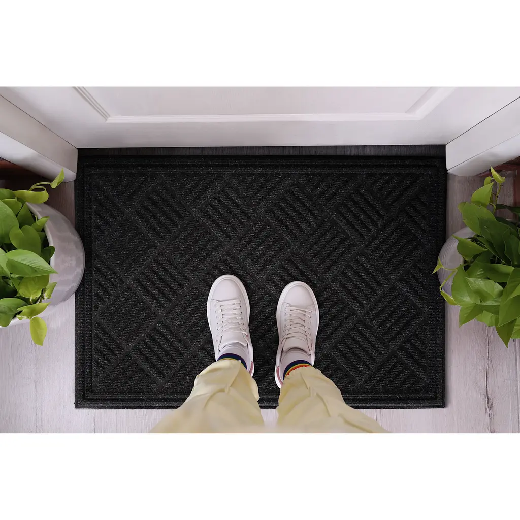 Килимок придверний MultyHome Parquet 60x90 см антрацит (253066) - фото 6