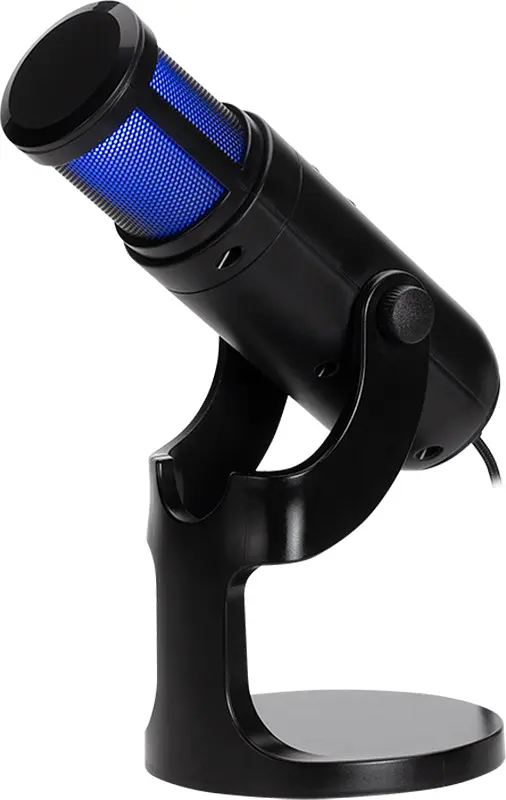 Ігровий стрім мікрофон XTRIKE ME XMC-03 USB, RGB LED, кабель 1.5м, чорний - фото 4