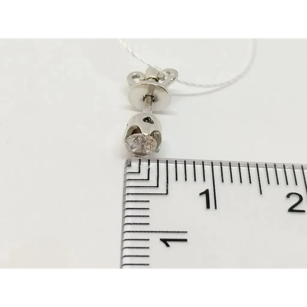 Золотые серьги Империя золота-пусеты с фианитами. СП1109БИ - фото 4