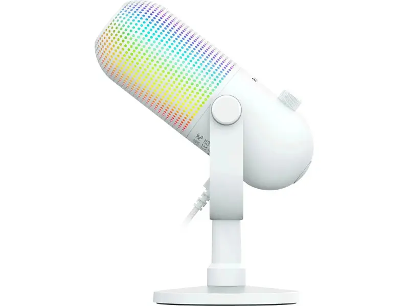 Мікрофон для ПК/ для стрімінгу, подкастів Razer Seiren V3 Chroma White (RZ19-05060200-R3M1) - фото 4