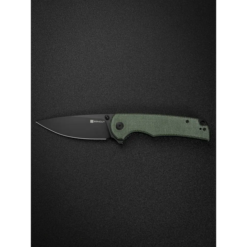 Ніж складаний туристичний Sencut Praktisk, (9.1 см) 9Cr18MoV / Micarta темно-зелений - фото 15
