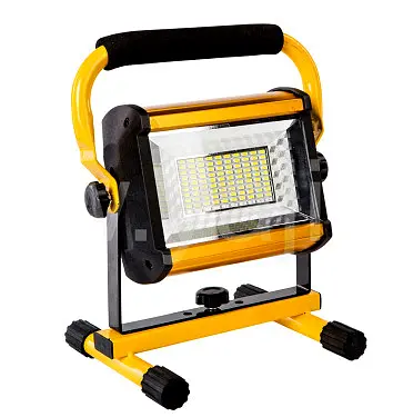 Прожектор 100W світлодіодний LED ліхтар акумуляторний 6х18650 W808 жовтий - фото 3