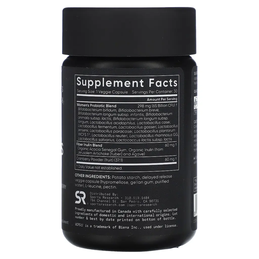 Натуральная добавка Sport Research Daily Women's Probiotics 65 Billion CFU 30 капсул - фото 2
