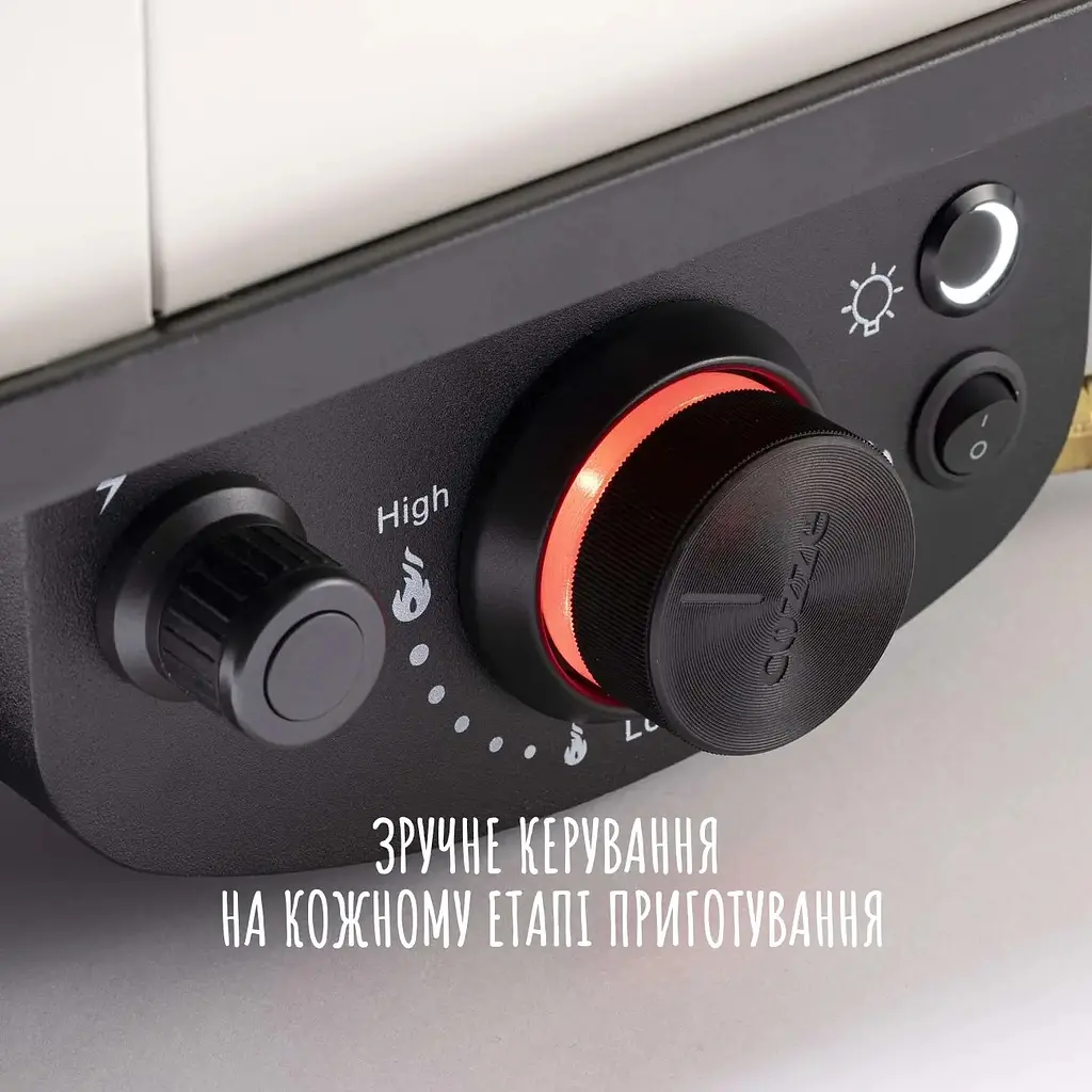 Мультифункціональна газова піч для піци Cozze 17 з термометром та підсвіткою (90426) - фото 9