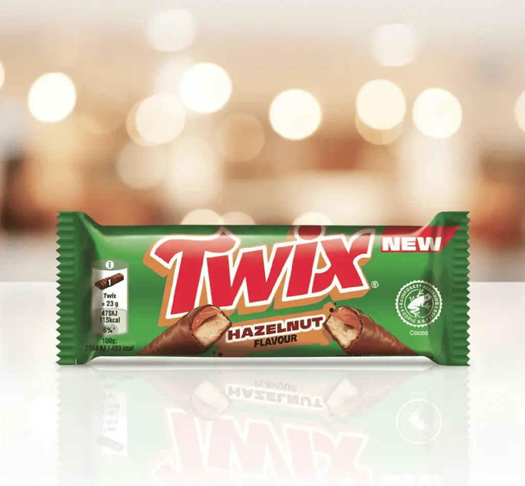 Шоколадний батончик Twix Hazelnut Flavour 46 г - фото 5