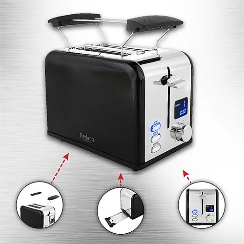 Тостер Gerlach GL 3221 + підставка для булочок 1100 Вт - фото 6