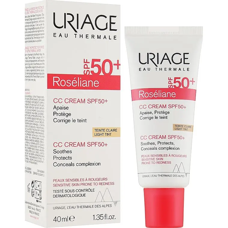 CC-крем для лица Uriage Roséliane SPF50+ тон Light 40 мл - фото 3