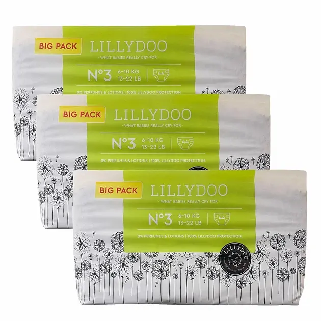 Підгузники LILLYDOO 3 Midi (6-10 кг) 132 шт