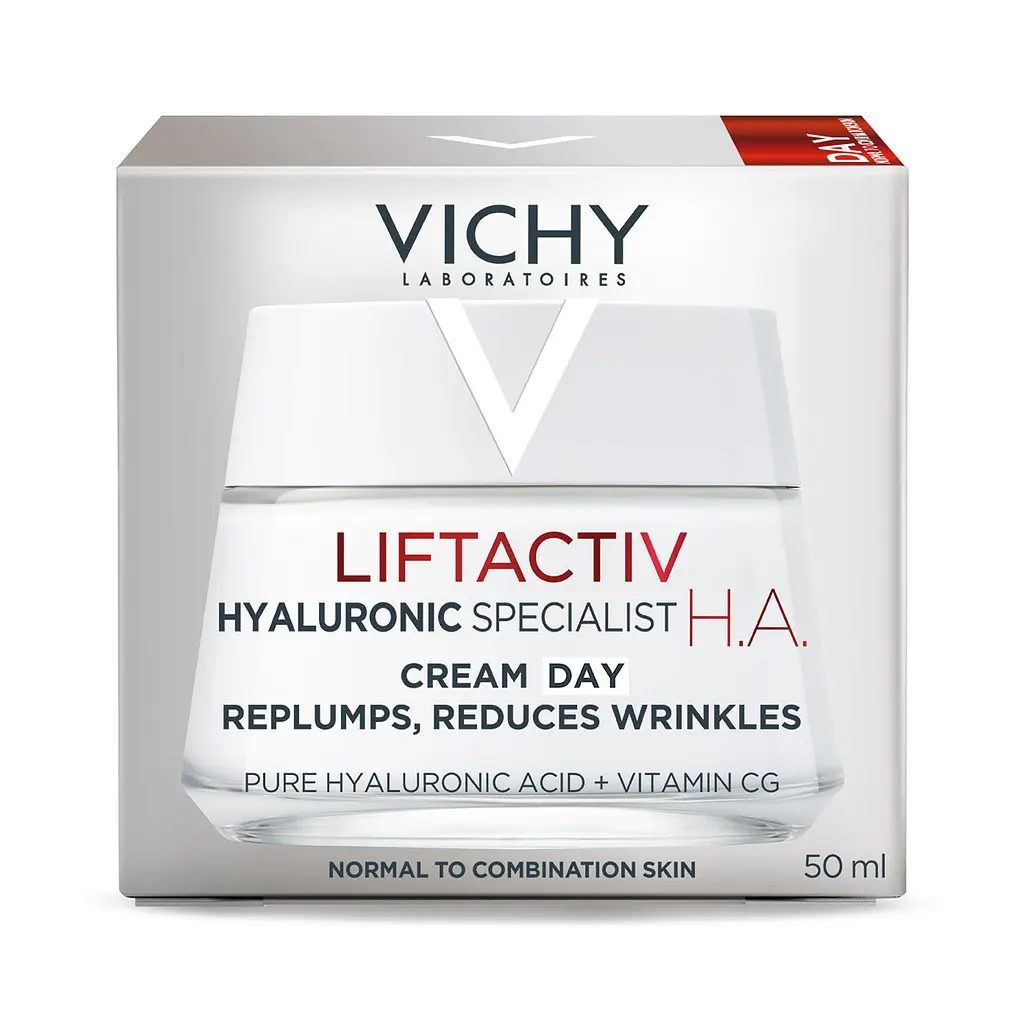 Розгладжуючий крем для обличчя Vichy Liftactiv H. A. з гіалуроновою кислотою для корекції зморшок для нормальної та комбінованої шкіри 50 мл - фото 5